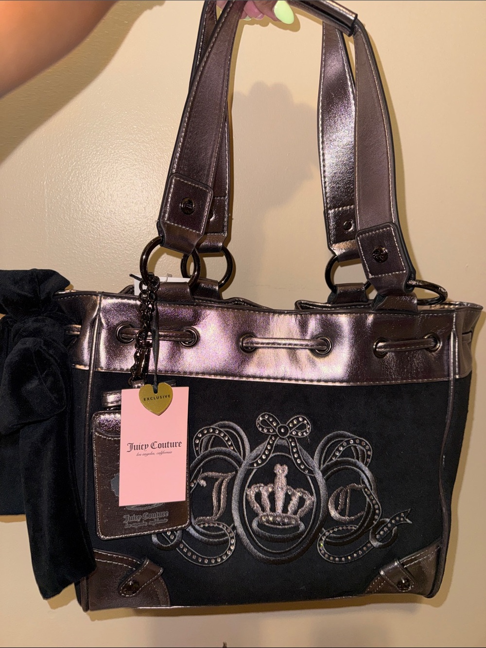 Juicy Couture Juicy Lovers Club Tote in Liquorice